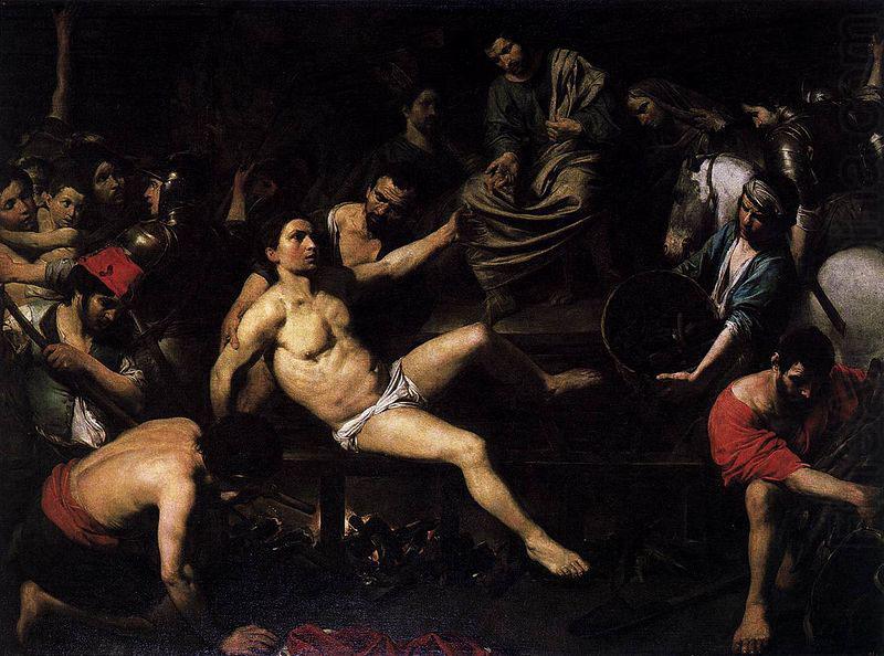 VALENTIN DE BOULOGNE Martyrdom of St Lawrence china oil painting image